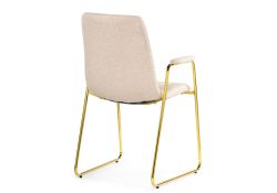 Стул на металлокаркасе Lana cream / gold