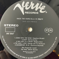 Винтажная виниловая пластинка LP Ella Fitzgerald In Berlin Mack The Knife (Japan 1973) (No Obi)