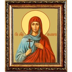 Аполлинария Святая мученица. Икона на холсте.