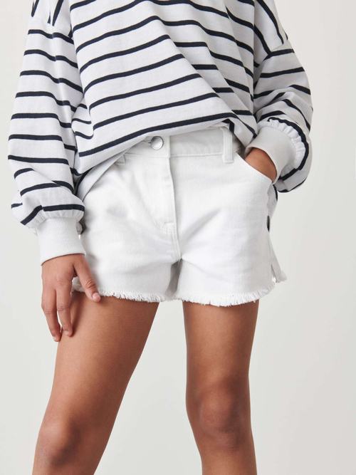 Шорты джинсовые для девочки Next C88-158, Белый