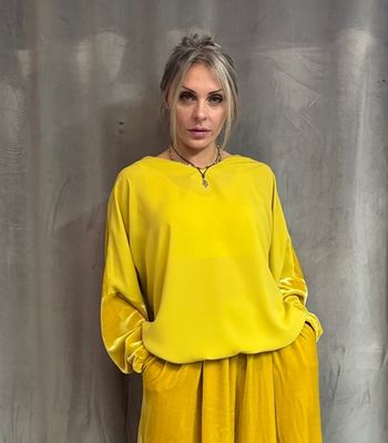 Лонг двусторонний /бархат + шелк