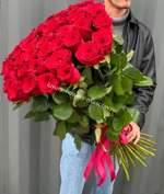 51 роза 70см без упаковки