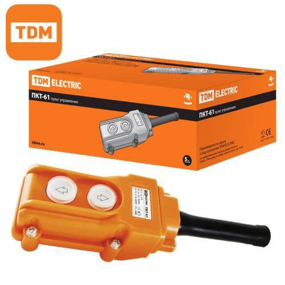 Пульт управления ПКТ-61 на 2 кнопки IP54 TDM SQ0706-0003