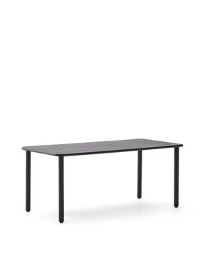 Уличный стол Brai из тёмно-серой оцинкованной стали 180 x 90 см