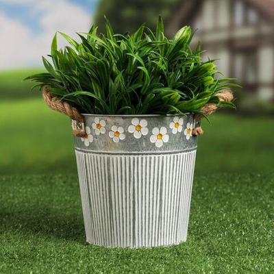 Кашпо с ручками «Ведерко Фрейя» (Цвет: не задано)