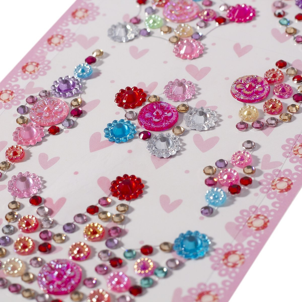 Наклейки-стразы Alingar, акриловые, "Корона", корона, цветы, пакет с европодвесом