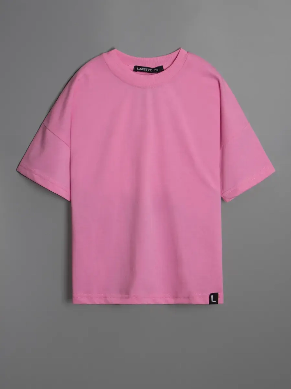 Футболка для девочки оверсайз розовая
