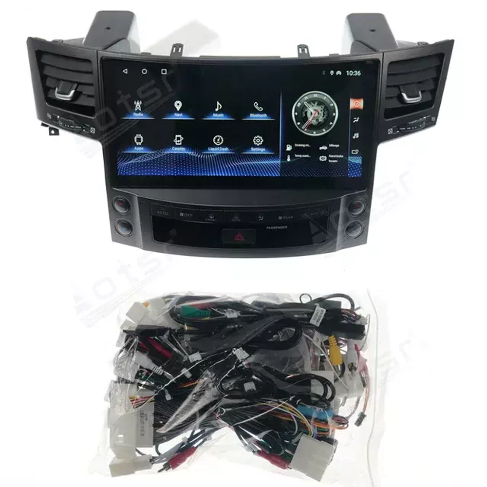 Магнитола для Lexus LX570 2007-2015 - Carmedia ZH-L1260 монитор 12.6" на Android 12, 8Гб+128Гб, CarPlay, 4G SIM-слот