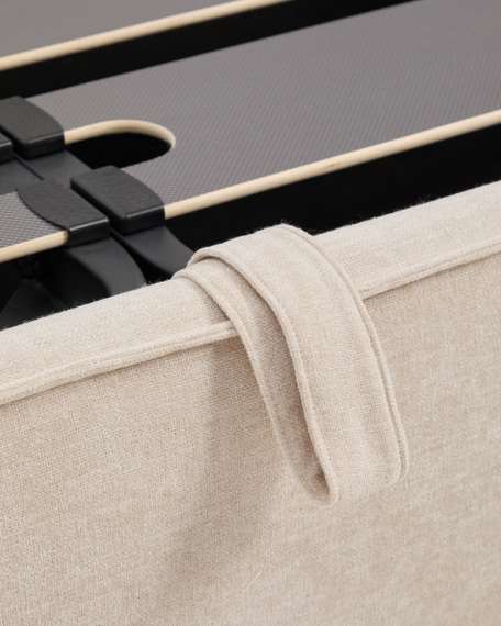 Кровать Arvian 180х200 см с подъемным механизмом, бежевый шенилл