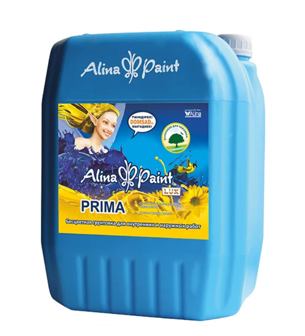 ГРУНТОВКА УНИВЕРСАЛЬНАЯ ALINA PAINT PRIMA БЕЦВЕТНАЯ 10КГ
