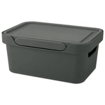 ЯЩИК С КРЫШКОЙ УНИВЕРСАЛЬНЫЙ LUXE, 270х120 ММ, 4,6Л (Серый)