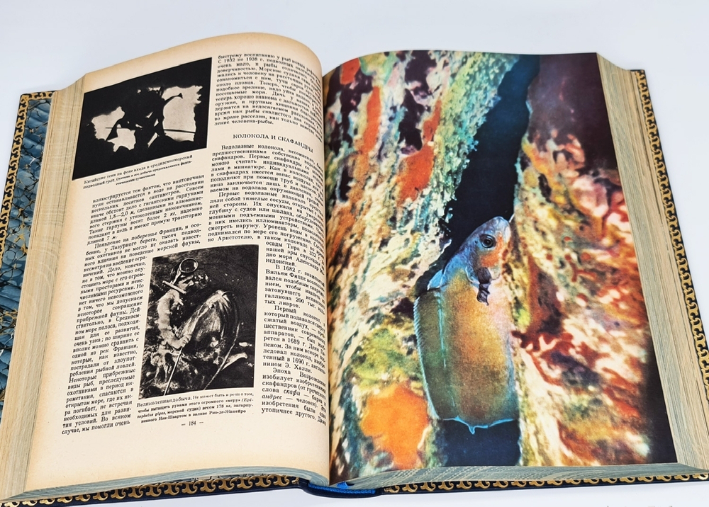 Подарочная книга "Море". В.Романовский, К.Франсис-Бёф, Ж.Буркар 1960 г