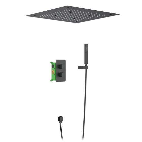 Душевая система встроенная с термостатом Petruma SX-5029/03SM Черный