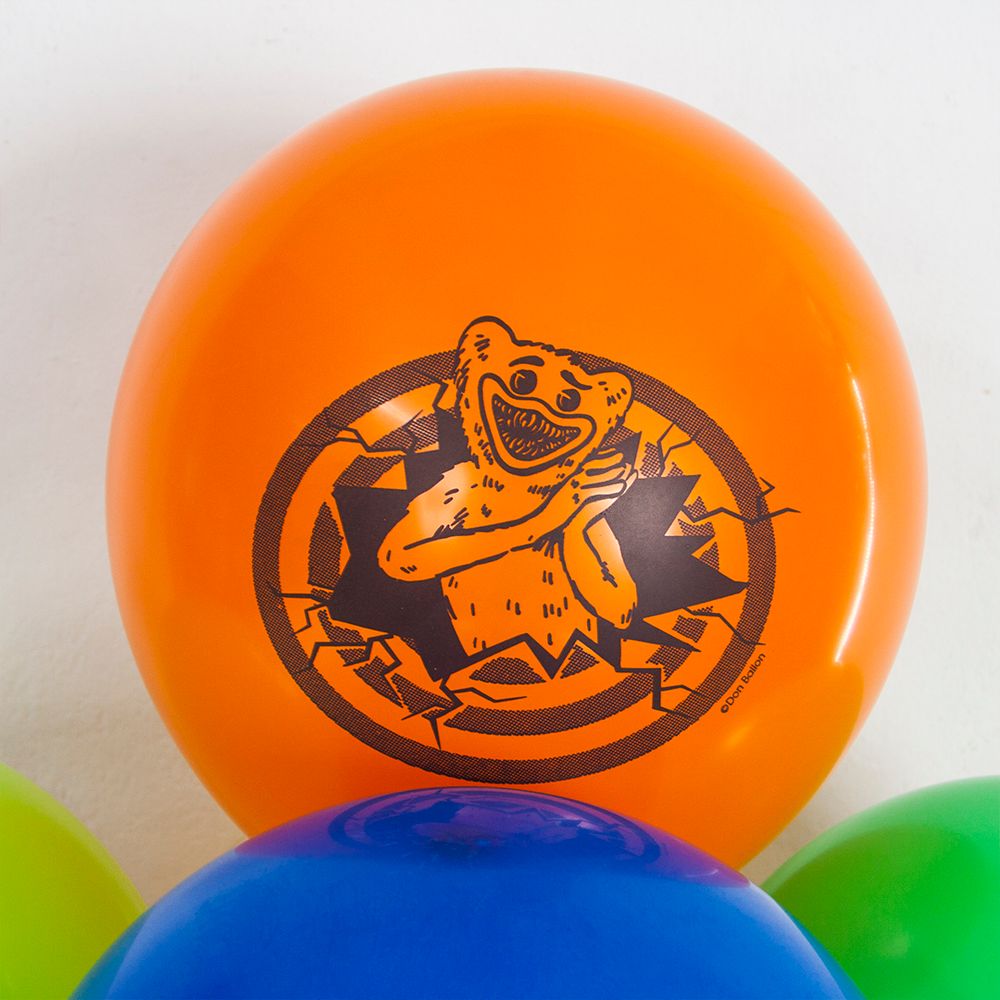 Шар (12''/30 см) Зубастики, Ассорти, пастель, 2 ст, 25 шт.