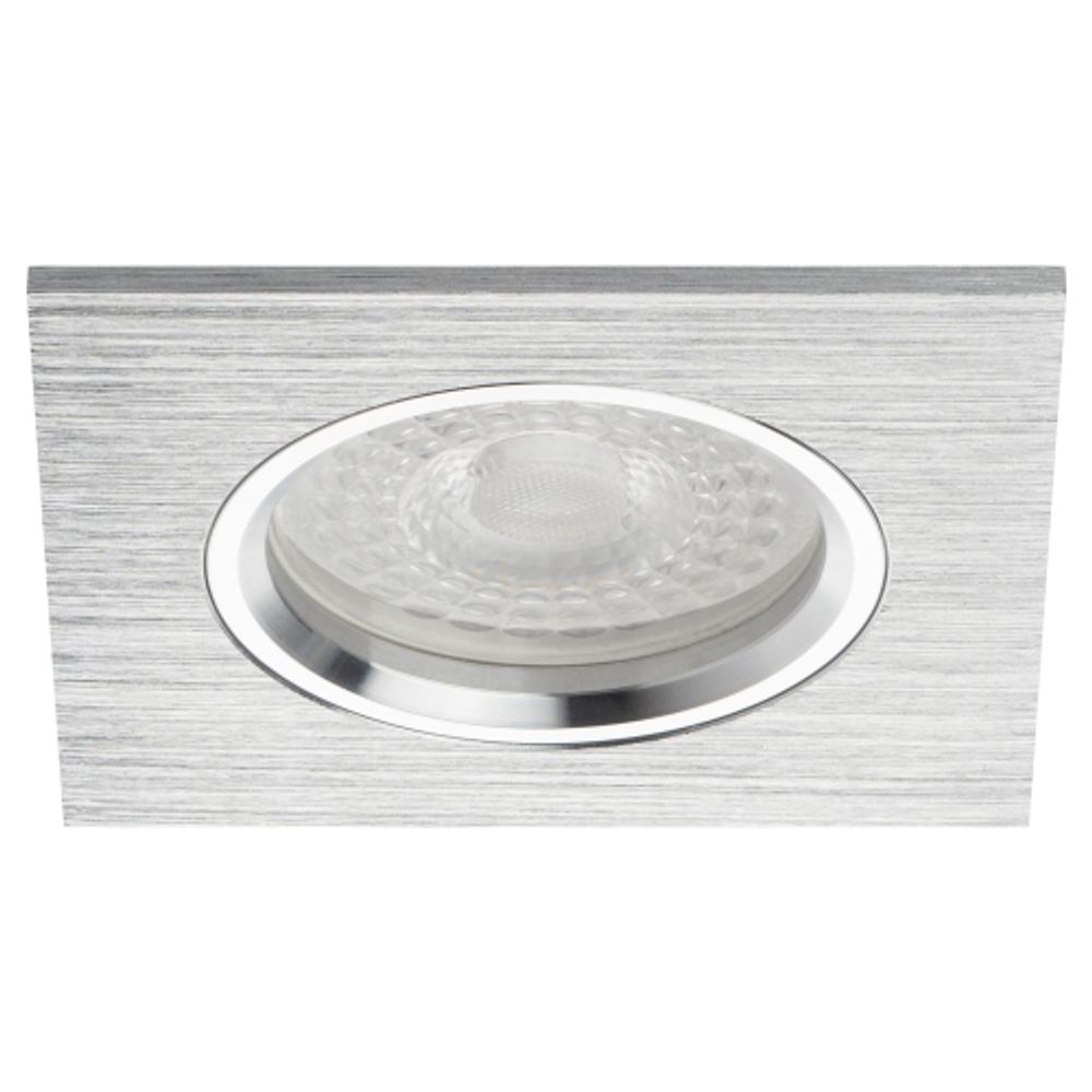 KL57 SL Светильник ЭРА литой алюминевый MR16,12V/220V, 50W серебро | Алюминиевые встраиваемые светильники