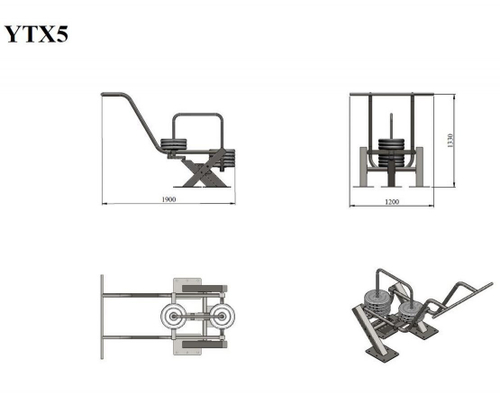 Уличный тренажер для приседаний YTX5
