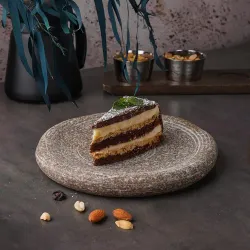 Блюдо круглое d 20,2 см h2,5 см Brown Untouched Taiga P.L. Proff Cuisine [1]