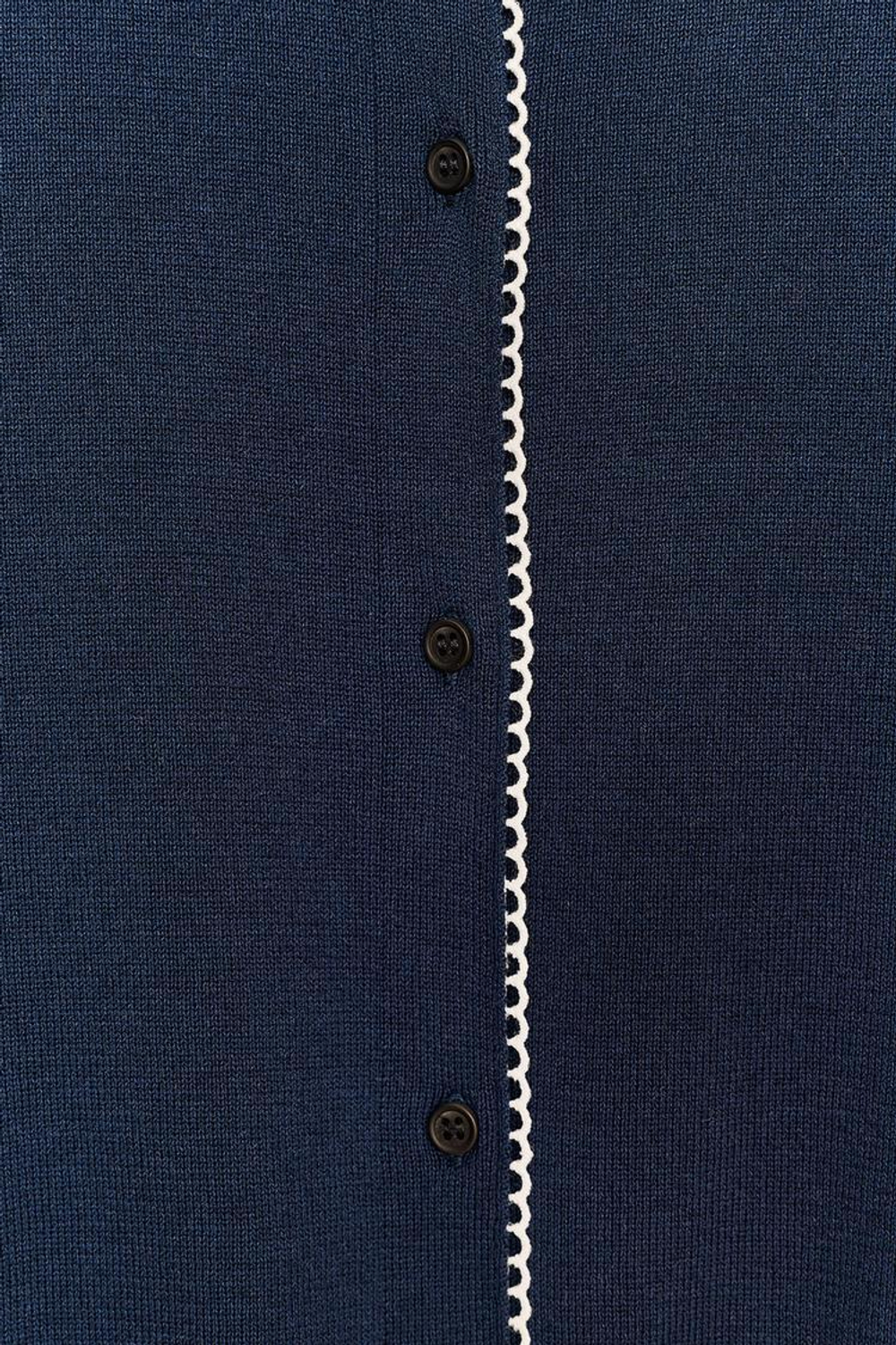 ZARA ВЯЗАНЫЙ КАРДИГАН С КРУГЛЫМ ВОРОТНИКОМ, МОРСКОЙ СИНИЙ