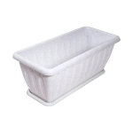 Ящик для растений «Фелиция» мрамор 40см с поддоном С185М