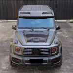 Карбоновая люстра на крышу с LED DRL для Mercedes-Benz W464 G63 / G500 4x4 Мерседес Гелик гелентваген