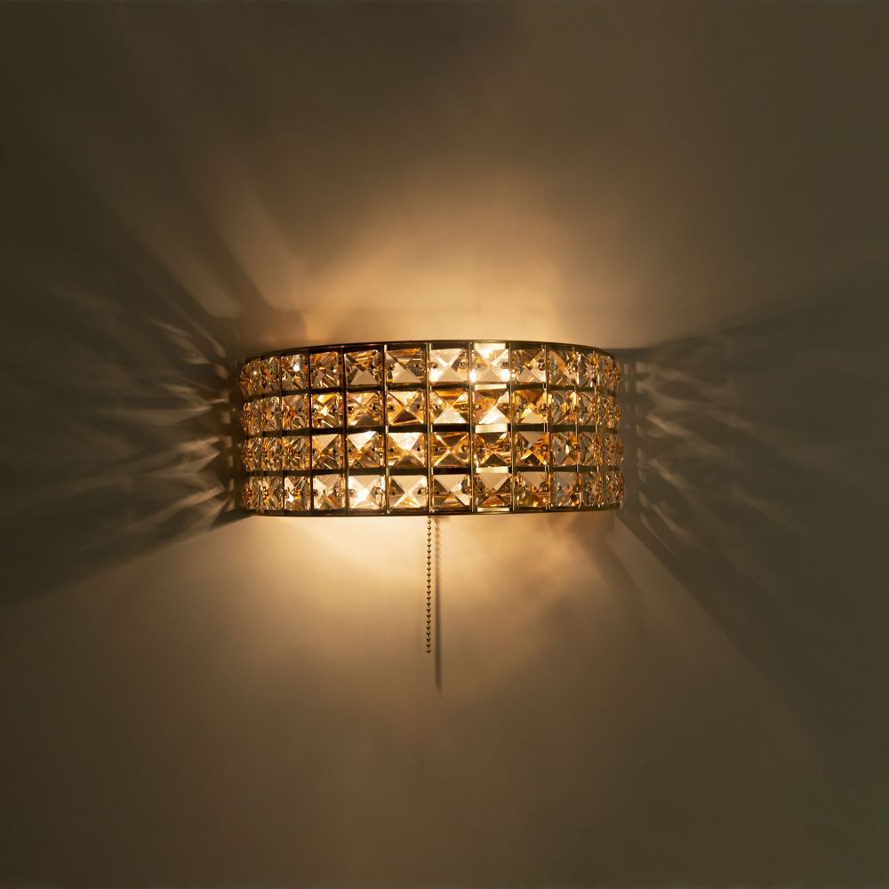 Citilux Портал CL324302 Бра хрустальное с выключателем Золото