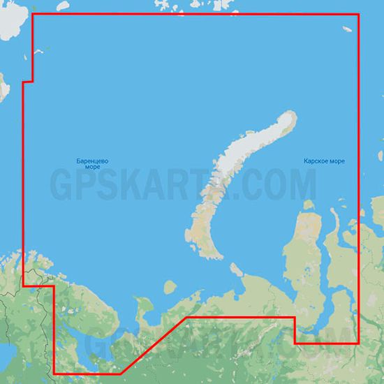 C-MAP Белое, Баренцево, Карское море карта глубин для Lowrance / Simrad / B&G MAX-N+ RS-Y202