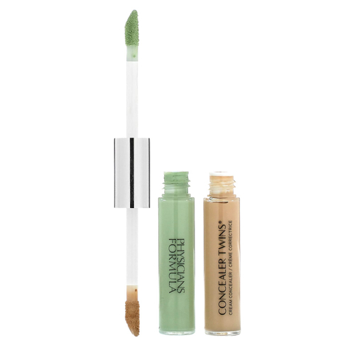 Physicians Formula, Concealer Twins Cream, консилер, оттенок 3055 зеленый/светлый, 6,8 г (0,24 унции)