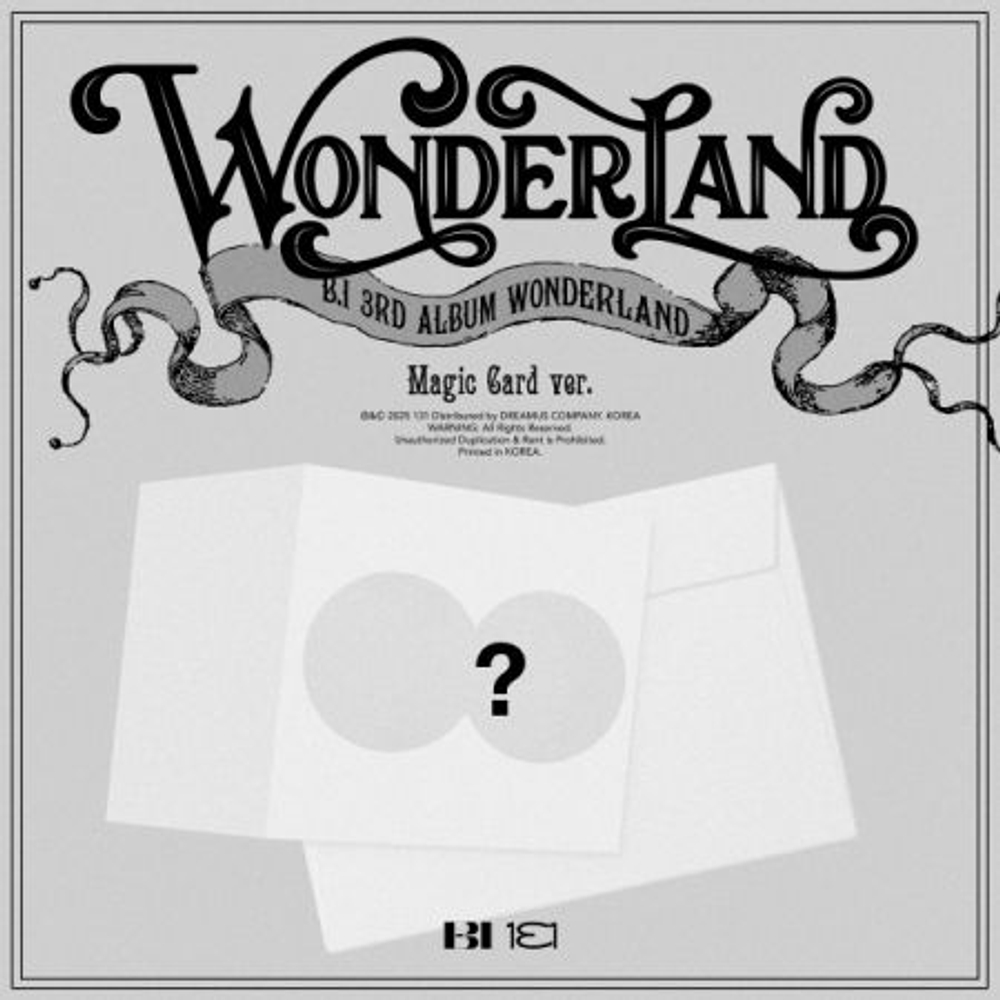 Альбом B.I - WONDERLAND 3rd Album MAGIC CARD Version