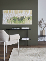 Панно декоративное с ручной росписью by feel, 140х70 см, хаки