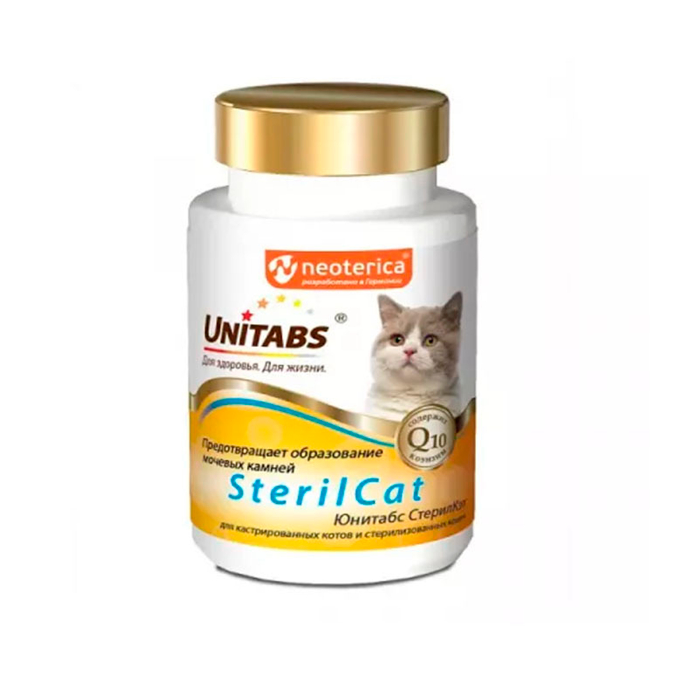 Витаминно-минеральный комплекс Unitabs SterilCat для кастрированных котов и кошек 200 т.
