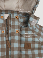 Куртка утеплённая Mjölk Blue Check, утеплитель 120гр/м2