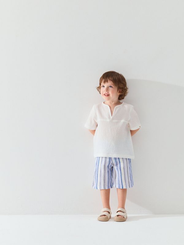 Шорты-бермуды муслиновые 