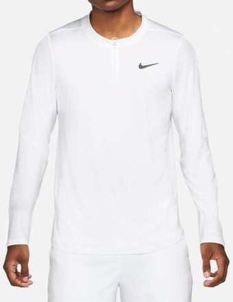 Мужская теннисная футболка теннисная Nike Dri-Fit Advantage Camisa M - белый