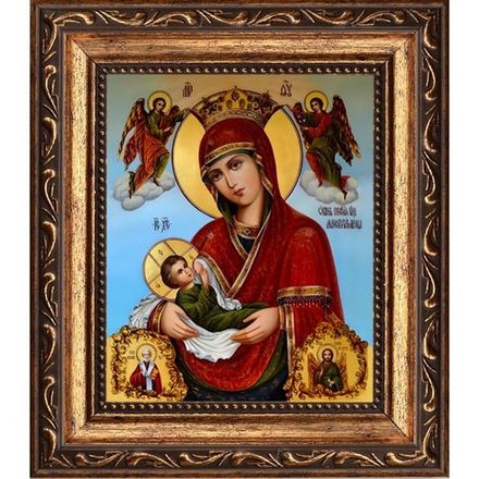 Млекопитательница. Икона Божией Матери на холсте.