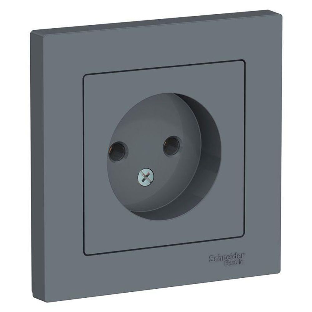 Розетка 1-м СП AtlasDesign 16А IP20 без заземл. в сборе грифель SE ATN000740 Розетка 1-м СП AtlasDesign 16А IP20 без заземл. в сборе грифель SE ATN000740