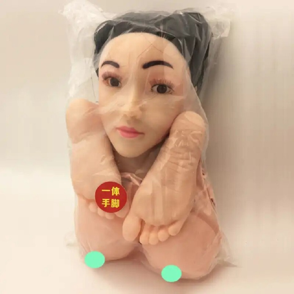 Кукла надувная с вибрацией звуком и реалистичной головой Polly два отверстия 160 см