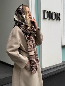 Палантин вискоза + шерсть лана