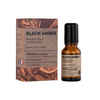 Парфюмерное масло VEGAN.Love.Studio Black Amber (Веган Лав Студио Блэк Эмбер) – 15ml for women