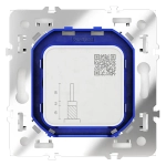 Розетка телевизионная встраиваемая VOLTUM S70 оконечная TV+SAT, (белый глянцевый)