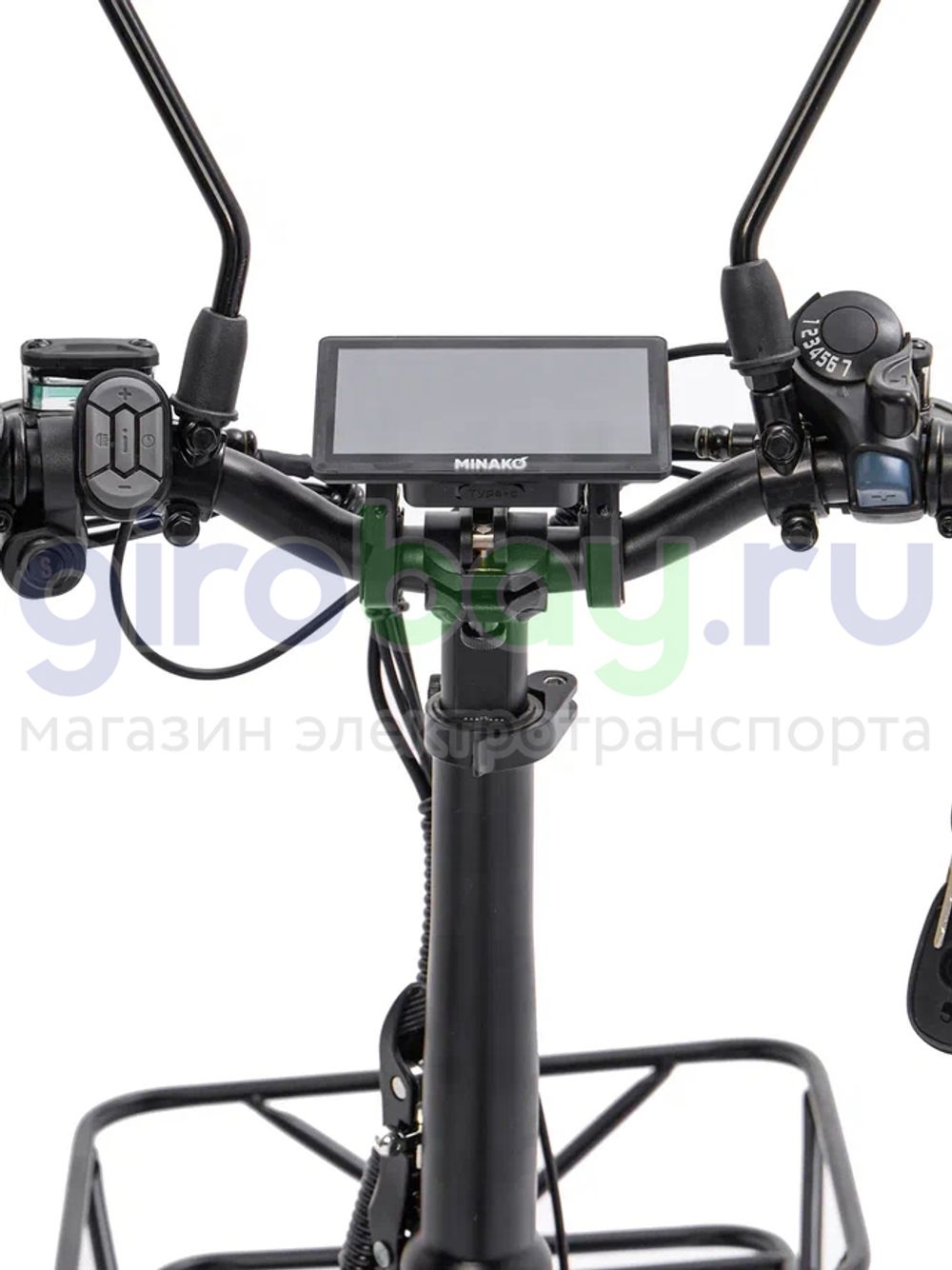 Электровелосипед Minako F10 Pro Dual 48V/20Ah (полный привод) 2025 года - Красный обод фото №7