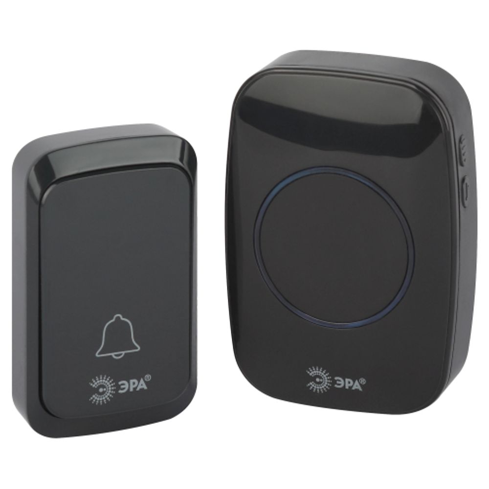 Звонок дверной ЭРА C88 беспроводной черный 38 мелодий