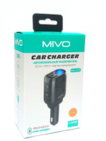 Разветвитель авто Mivo MU-202 (1гн.+З/У QC3.0+PD3.0)