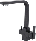 15004-C Смес. для кухни под фильт. выс. Г-обр. (ЧЕРН. КРАБ) ViEiR (10/1шт)