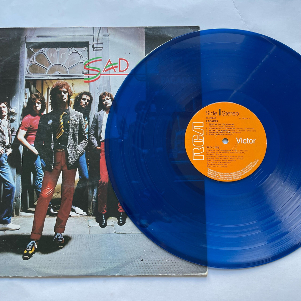 Винтажная виниловая пластинка LP Sad Cafe Facades (Англия 1979) (Синий Винил)