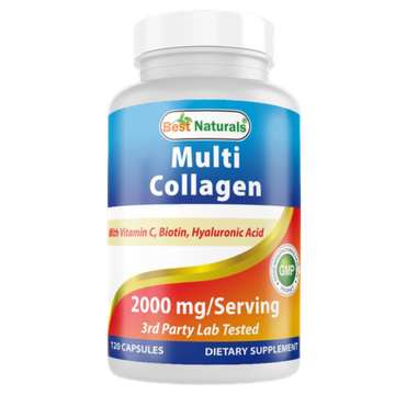 Best Naturals Multi Collagen 2000 mg 120 caps, Мульти Коллаген !!!Срок 08.2025