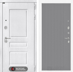 Дверь входная Лабиринт VERSAL 29 Серый софт рельеф металлическая