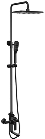 LM7262BL Смеситель Lemark Ursus для ванны и душа с регулируемой высотой штанги черный