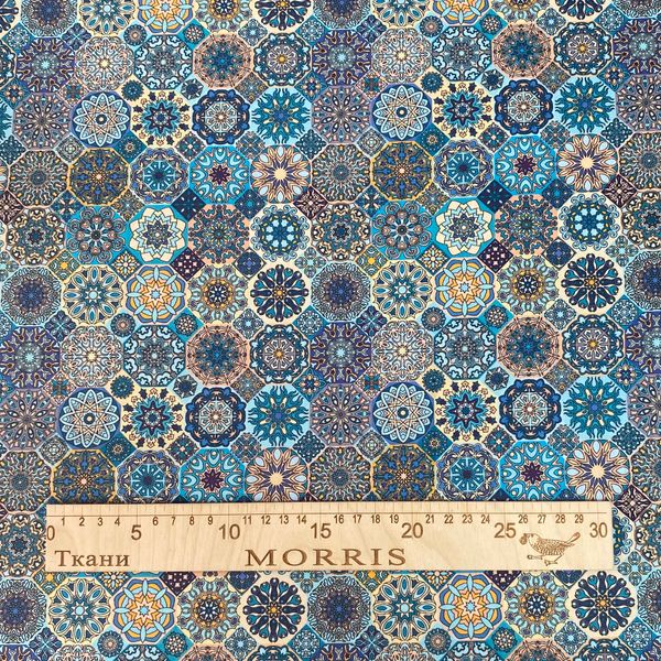 МОЗАИКА БИРЮЗА 100% , хлопок David Textiles 3