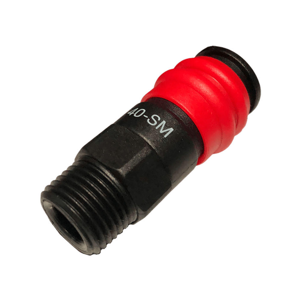 HRS-840SM Композитное пневматическое быстроразъёмное соединение, внеш. резьба M 1/2"