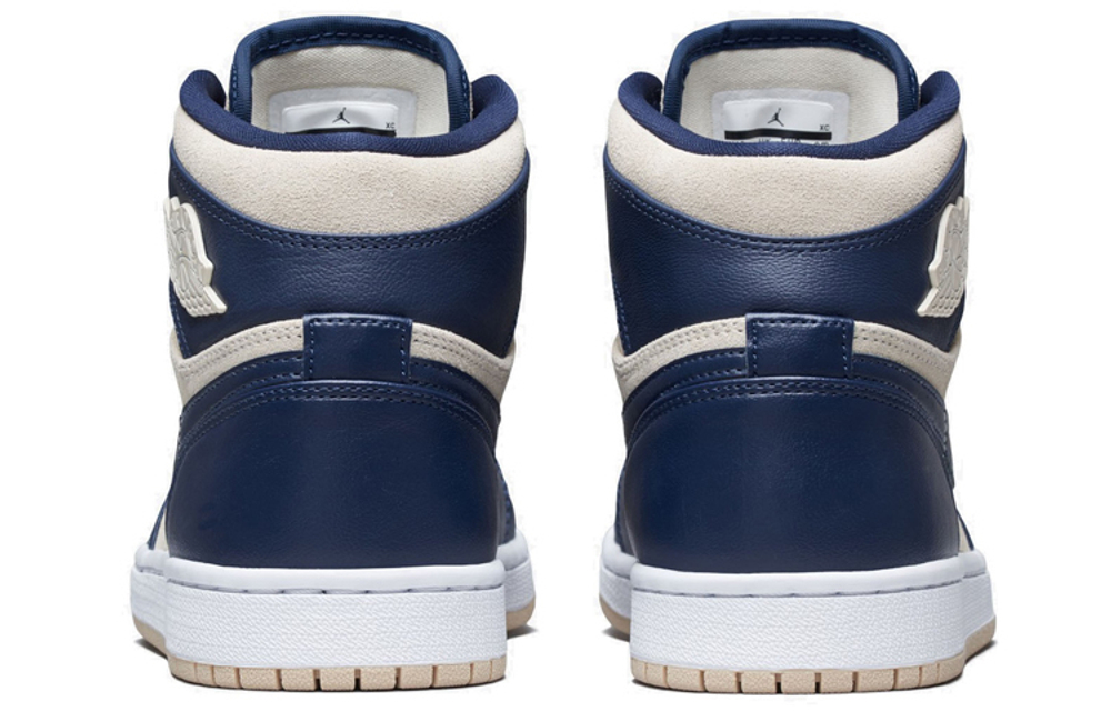 Кроссовки Jordan Air Jordan 1 Retro Premium Midnight Navy Light Cream (Женская размерная сетка)